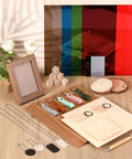 Tondiamo 76-piece laser material kit for engraving: wood, metal, PU leather, PVC.