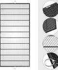 Dofiki steel honeycomb laser bed for P3 laser cutter, front view, black frame
