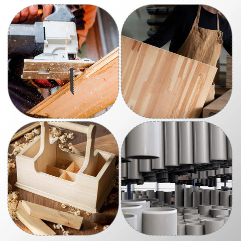 Rock Solid T Shank Jigsaw Blades Beefy High Carbon Steel Jig Saw Replacements for cutting wood during a carpentry project.
