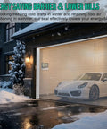 Heavy Duty Garage Door Seal Top And Sides 36Ft White Flexible TPE Self Adhesive Weather Stripping Kit on garage door exterior