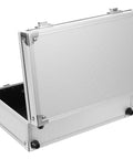 Hella Sturdy Aluminum Tool Case With Slick Carry Handle For General Hand Tools And Small Hardware Parts Sorting Organizer open view with lid raised.