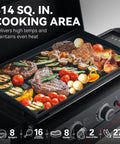 Three Burner Propane Griddle On Folding Stand 23 Inch Portable Griddle With Side Table And 314 Square Inches Cooking Area