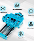 XY Axis Slide Vise Pro Grade Cross Worktable Clamp for Milling And Drilling Machines BG-6880 shown with features.