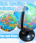 Six Inch Geographic World Globe With Stand For Kids Educational Rotating Political Map Globe showing Europe map details