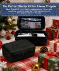 Grab And Go Cordless Handheld Sewing Machine For Beginners And Adults, Ultra Portable Mini DIY Sewing Kit with accessories in black case