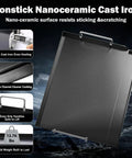 Nonstick Nanoceramic Griddle Plate For Backyard Cookouts And Grill Sessions, heavy duty 17 by 13 inch flat top insert image