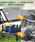 2-In-1 Foldable Garden Kneeler And Seat With Extra Wide 12.6 Inch Cushion, outdoor use, comparison with other products