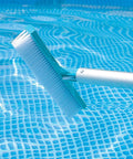 Deluxe Above Ground Pool Maintenance Kit With Vacuum For 800 GPH Flow Rate 110 Inch Telescoping Pole with wall brush in pool