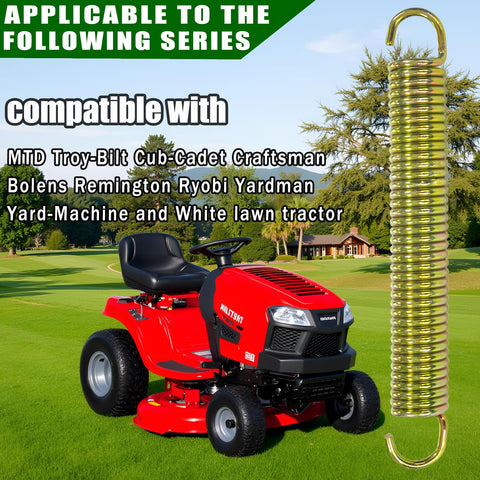 Extension Spring With Hook Ends For Lawn Tractors That Fits 732-04746 And Other Heavy Duty Models From MTD Troy-Bilt Cub Cadet Craftsman Bolens Remington Ryobi Yardman Yard Machine And Mower Brake Return System