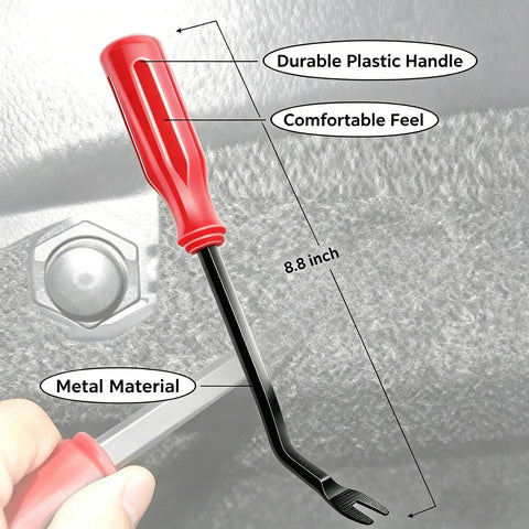 Image of remover tool from 240 Piece Car Retainer Clips Kit With Remover Tool Universal Auto Push Pin Rivets Fasteners Set