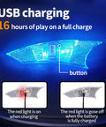 Close-up of Rechargeable Wheel Lights 2 Pack For Bike Spokes With Weatherproof Design and USB charging feature
