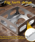 2 Pack Square Slot Cutter For Oscillating Multi Tool, quick clean drywall outlet box cut, serrated steel