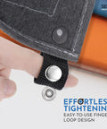 Heavy Duty Boat Cover Snap Extenders With Slick Finger Loops For Dead On Canvas Fits And No Sweat Install 1 Inch black loop design shown.