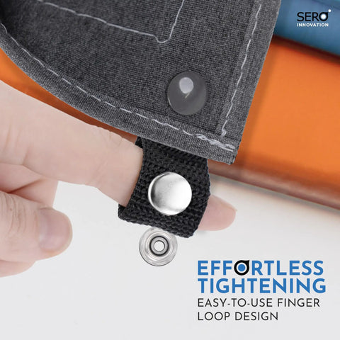 Heavy Duty Boat Cover Snap Extenders With Slick Finger Loops For Dead On Canvas Fits And No Sweat Install 1 Inch black loop design shown.