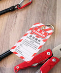 5 Piece Lockout Tag Kit for Equipment Repair PVC Safety Warning Tags No Fuss Do Not Operate Easy to Use Durable Industrial and Factory