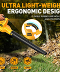 Cordless Leaf Blower With 2 1500mAh Batteries And Charger Included, 21V Lightweight Handheld Electric Powerhouse For Lawn Care