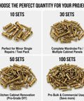 Short 6x14mm Expansion Screw Set For DIY Cabinet Hinge Repairs And Wood Fixes, Metal Anchor Screws For Stripped Holes, 4 quantity options