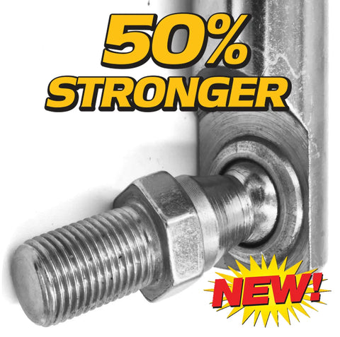 Beefed Up Tie Rod Replacement For Lawn Mower And Garden Tractors Front Steering Linkage 23.75 Inch 4130 Chromoly Steel Upgrade With Crimped Ends 50 Percent Stronger Fits GX255 LX289 LX280 GT225 GT235 GT245 And More installed on steering linkage