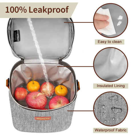 Grab And Go Insulated Breastmilk Cooler Bag Fits Four Nine Ounce Bottles Leakproof Travel Storage features waterproof lining and apples.