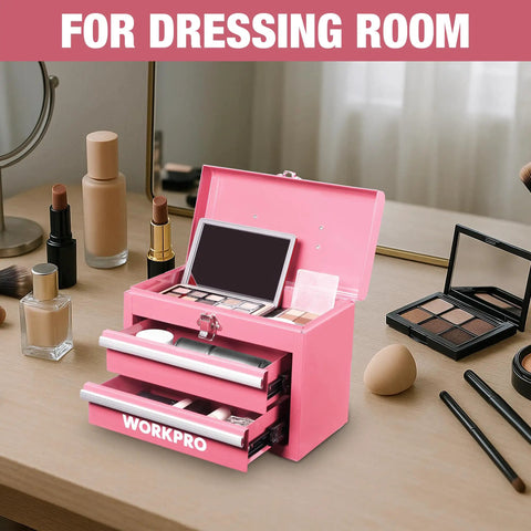 Sleek Portable Mini Metal Toolbox With Twin Drawers, Hella Lightweight Compact Organizer For Garage, Shop, Auto Repair, Rock Solid Build, Zero Hassle Carry, Sweet Spot Design For Pros And DIY Crews