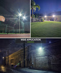 Dusk To Dawn Outdoor Flood Light 50W No Fuss Auto On Off 6000K Daylight IP66 Waterproof 2300 Lumens lighting yard and alleyway