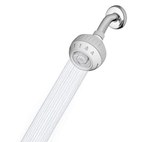 Massage Shower Head With Six Modes And Easy DIY Installation, 1.8 GPM White, Model SM 621E, Includes Massaging Sprays For A Spa Like Shower