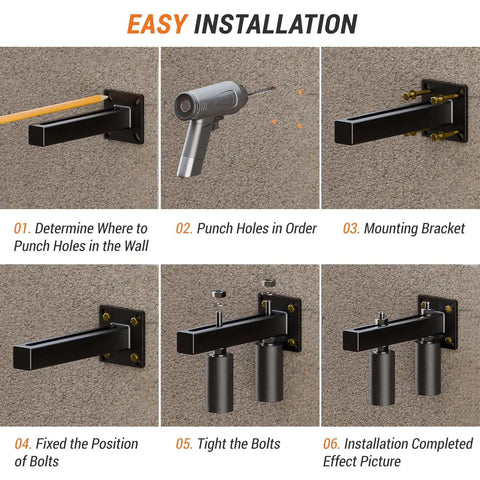 Installation steps for Heavy Duty 4 Inch Gate Guide Roller Kit With Steel Bracket And Hard Nylon Rollers