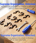 150 Pcs Plastic Pegboard Hooks For Tool Storage With Stable Holding Structure And Flexible Storage Layout Black Self Locking Peg Hooks For Kitchen And Workshop Organization Super Handy For Quick Access, black hooks on wood