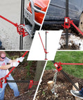 33 Inch 7000 Lbs Farm Jack With Ratcheting High Lift Mechanism Beefy Heavy Duty Off Road Utility Jack in action on various terrains.