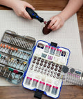 652 Piece Rotary Tool Accessory Kit for Dremel and Compatible Brands with bits and attachments in open case on desk