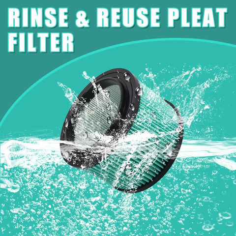 Heavy Duty Cartridge Wet Dry Vacuum Filter For 3 To 4 Gallon General Purpose Vacs Replace 9 17810 2 Pack With HEPA Design For Fine Dust