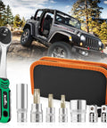 Jeep Wrangler Torx Tool Kit For JL JK Gladiator Hard Top Hardware Replacement Pro Grade with leather organizer and bits