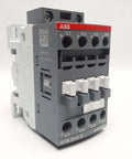 Single magnetic contactor AF09-30-10-13 equivalent, IEC 3-pole control relay with 120 VAC coil, shown from side view.