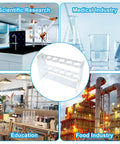 Clear Acrylic Test Tube Rack With 6 Holes For 16mm Tubes 10ml Tube Holder in various lab applications