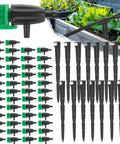 30 Pcs Adjustable Water Flow Drippers With 30 Emitters And Stakes For Garden Lawn Plants Succulents And Flowers Drip Irrigation System Kit