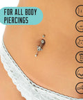 Piercing Aftercare Spray Isotonic Saline Cleanser For New And Existing Piercings 4 Oz on navel piercing, for all body piercings