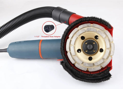 7 Inch Angle Grinder Dust Shroud With Flush Edge For Clean Grinding Universal Fit For Most 7 Inch Grinders Efficient Dust Collection Removable Edge For Flush Surfaces Durable Construction For Pro Work
