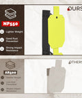 Comparison of NP550 steel target and AR500, highlighting NP550 advantages in weight, rust prevention, and impact resistance.