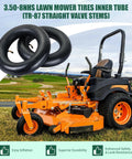 Two Pack 3.50-8 Inner Tubes With TR-87 Valve Stem For Small Utility Equipment, Fits 8-Inch Rims, Yard-Ready for Lawn Mowers