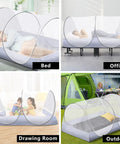 Extra Large Pop Up Mosquito Tent For Bed Camping And Travel Portable Foldable Net With Quick Setup Spacious Bug Shelter