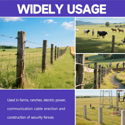 Heavy Duty Fence Fixer For Barbed Wire And Livestock Fencing Quick No Nonsense Manual Repair Tool For Farm And Ranch shown in use
