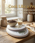 High Precision Digital Kitchen Scale for Cooking and Baking with 5 kg 11 lb Capacity Stainless Steel Platform in use with ingredients