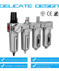 Three Quarters Inch NPT Four Stage Air Drying System With Particulate Filter Coalescing Filter Double Desiccant Dryers And Air Regulator Metal Bowl Auto Drain For Paint Spray And Plasma Cutter