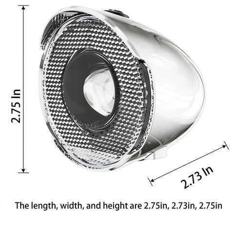 Retro Style 350 Lumen Bike Light Set With Front Headlight And Rear Taillight Reflective Panel For Night Ride Ready Silver Headlight