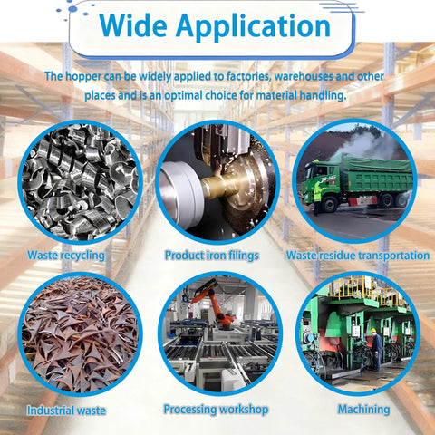 No Sweat Heavy Duty Steel Self Dumping Hopper Shifts From Forklift Or Push Cart Mode Effortlessly in various industrial applications.
