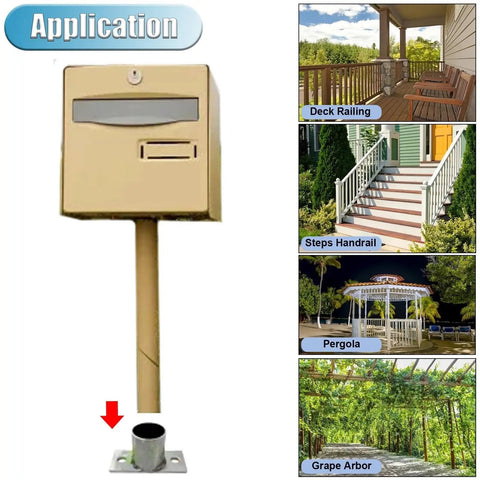 Stainless Steel Post Base Sleeve And Fence Post Anchor Bracket For 2x2 4x4 6x6 And 8x8 Posts Round Column Support Riser applications
