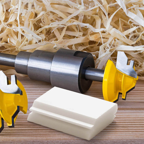 Three Pack 45 Degree Router Bit Set Up Jigs For Lock Miter Bits One Half Inch And Three Quarter Inch Cutting Molding Jig For Miter Saw