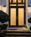 Front porch with Polaris Solar Light With 130 Lumen LED Bulb For Outdoor Wall Or Pier Mounts 3 Inch Fitter White Finish installed.