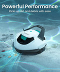 Seagull SE Cordless Robotic Pool Cleaner For Above Ground Pools With LED Indicator 100 Minute Runtime Self Parking Deep Cleaning