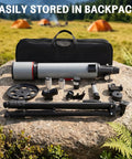 Beginner Friendly 90mm Refractor Telescope With 600mm Focal Length 180x Magnification Phone Adapter Tripod And Carry Bag